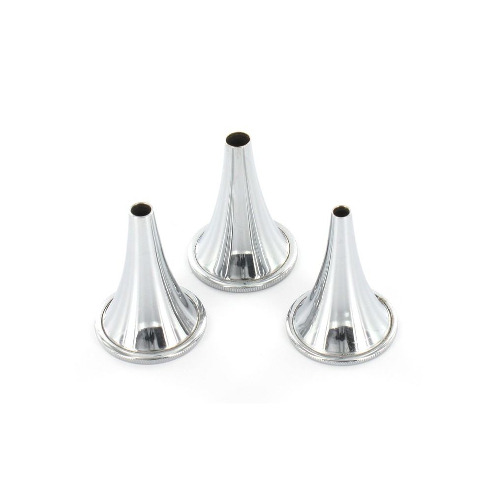 Set 3 speculum Hartmann in acciaio inox - Ø 4, 5, 6 mm