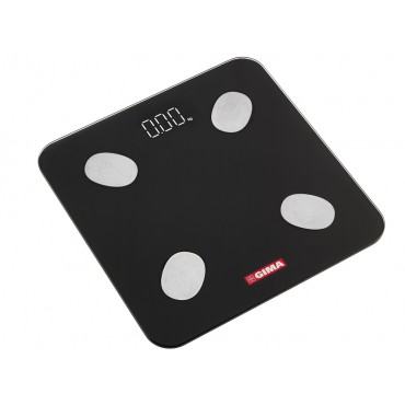 Bilancia Body fat GIMAFIT con Bluetooth - nera