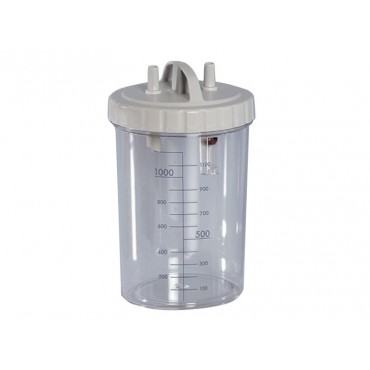 Vaso 1 litro con coperchio autoclavabile a 121°C