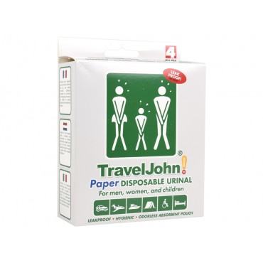 TravelJohn WC portatile in carta 800 cc - 4 pezzi