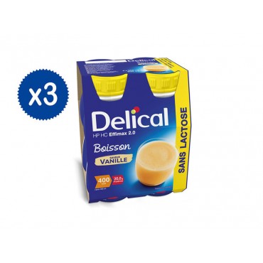 Delical Effimax 2.0 bevanda ipercalorica e iperproteica - Vaniglia 12 x 200ml