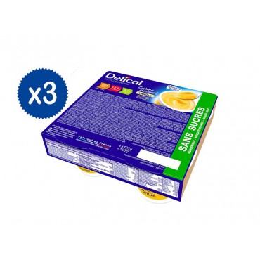 Delical Crème Dessert Edulcorata iperproteica ipercalorica Vaniglia- 12 x 125 g