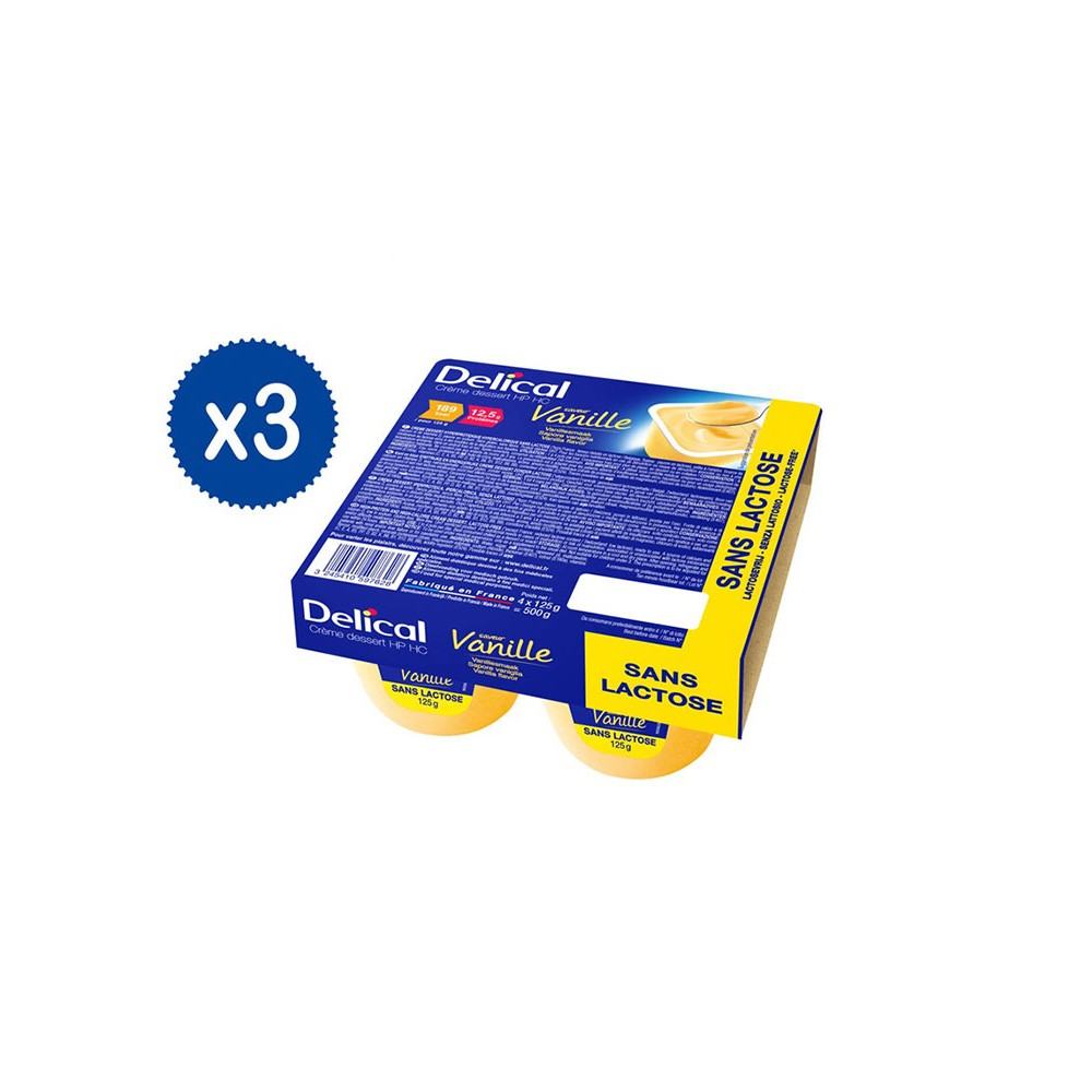 Delical Creme Dessert iperproteica ipercalorica Vaniglia - 12 x 125 g