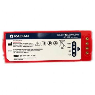 Batteria defibrillatore Radian Qbio Heartline